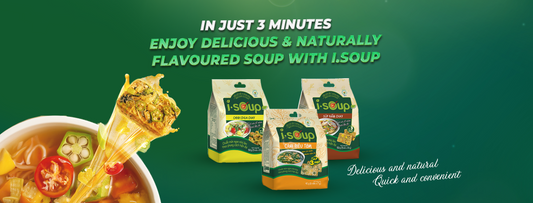 DISCOVER I.SOUP - CONVENIENT INSTANT SOUP WITH HOMEMADE FLAVOURS IN A MODERN STYLE