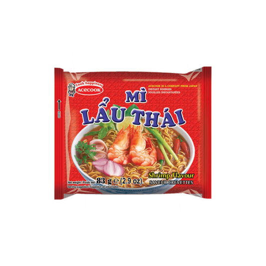 Mi Lau Thai Instant Noodle Shrimp Flavour 80g (Box of 30)