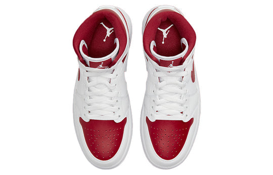 Air Jordan 1 Mid White Pomegranate (WMNS)