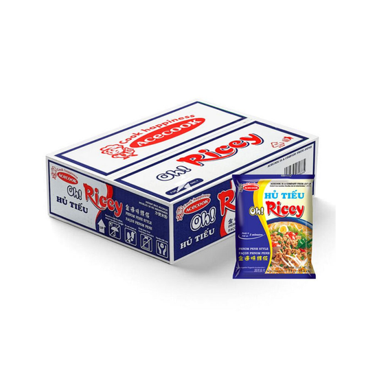 Oh! Ricey Instant Noodle  Phnom Penh Flavour 70g (Box of 24)