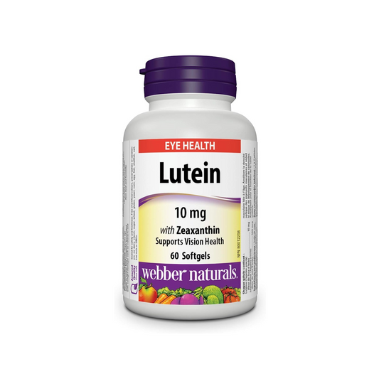 Webber Naturals Lutein 10 mg with Zeaxanthin, 60 Softgels