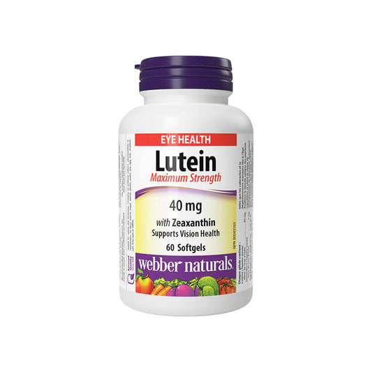 Webber Naturals Lutein 40 mg with Zeaxanthin, 60 Softgels