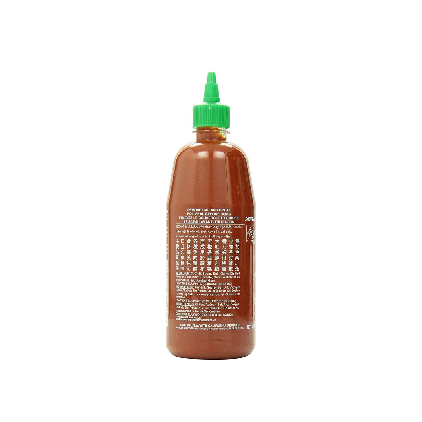 Sriracha Hot Chilli Sauce, 714ml